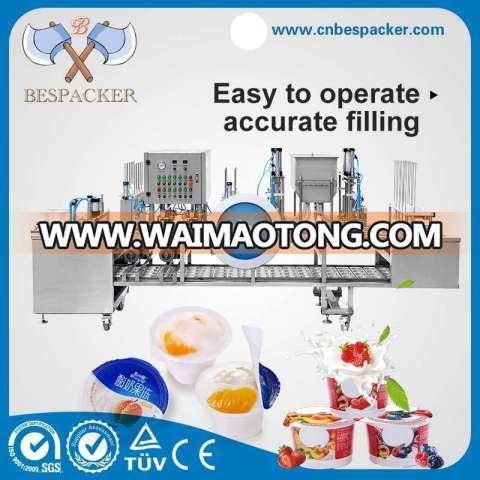 USA Automatic Packaging Machine Cup Yogurt Milk Cup Sealing Machine Coffee Packaging Machinery